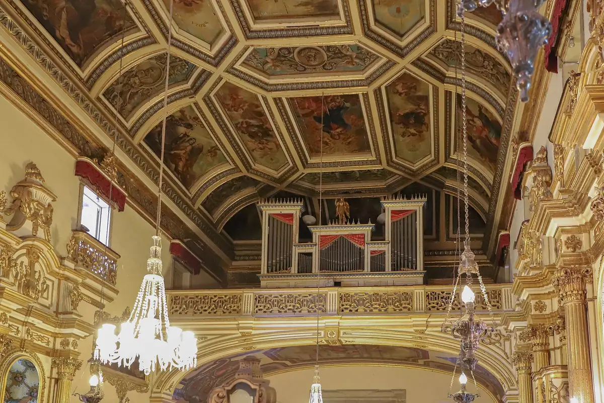 Golden interior of São Francisco church